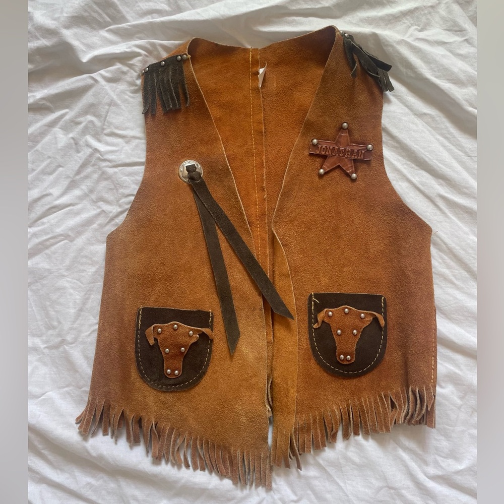Cowboy costume - Leather Vest & Chaps